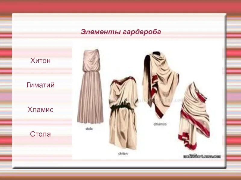 Элемент одежды это. Элементы греческой одежды. Элементы гардероба. Хитон одежда древней Греции. Хитон и гиматий.