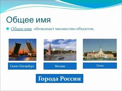 Общие имена объектов это