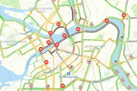 Почему перекрыт центр питера