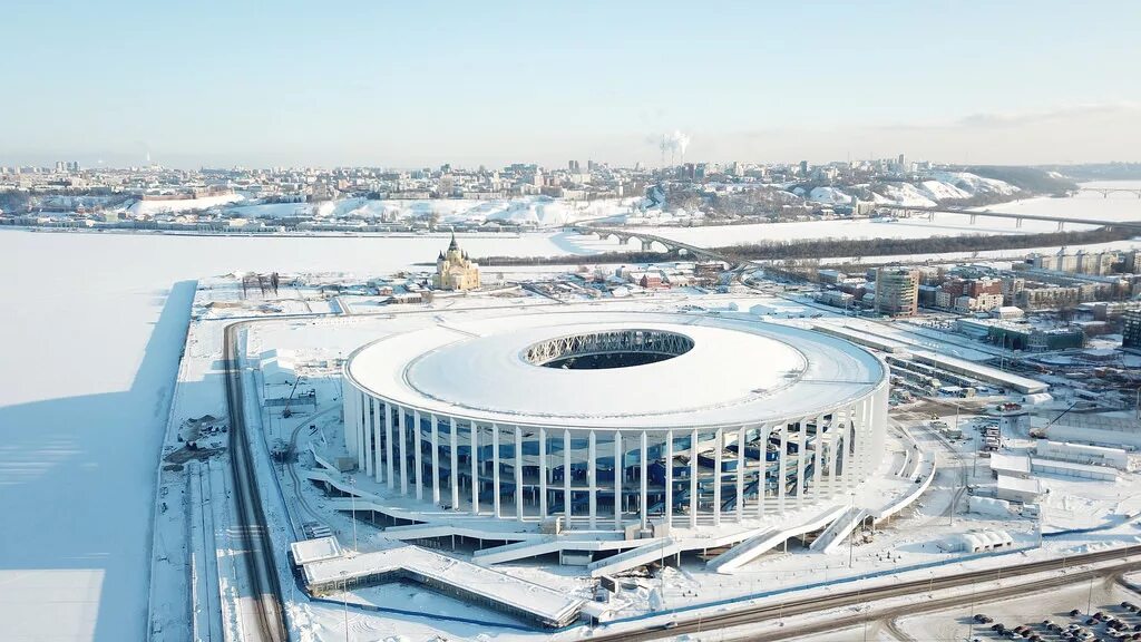 Стадион нижний новгород сайт. Арена Нижний Новгород. Стадион Нижний Новгород. Стадион Нижний Новгород 2022. Стадион Нижний Новгород зимой.