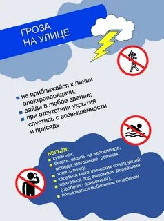 Поведение во время молнии