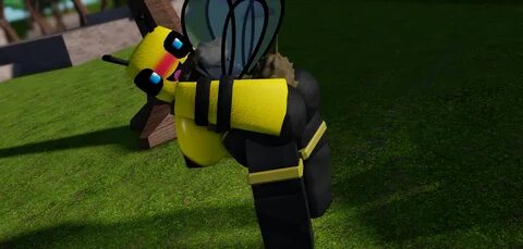 roblox, 3d, self upload, bee, bee girl, moosty, naked, robloxian, showing a...