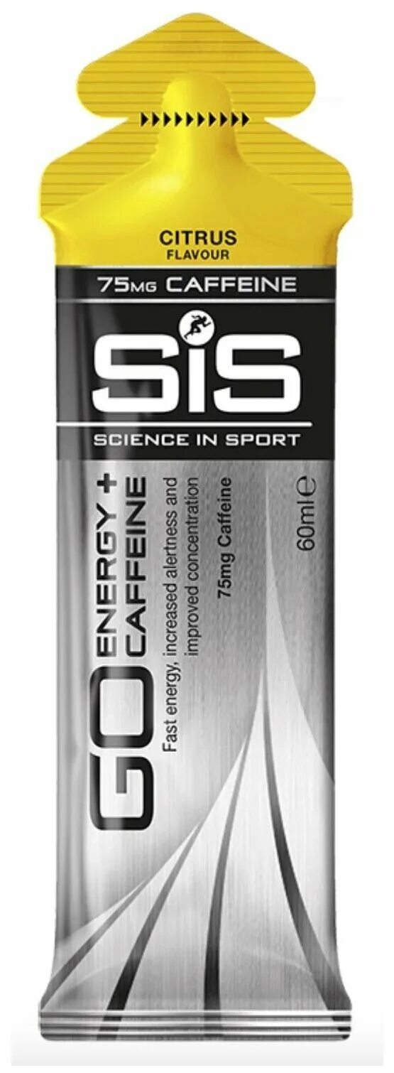 Sis go Isotonic Energy Gel с кофеином. Изотоник Science in Sport go Isotonic Energy Gels + Caffeine. Гель изотонический углеводный с кофеином 75 мг., вкус цитрус, 60 мл.. Sis гель энергетический go Energy+Caffeine (60ml)-250p. Гель с кофеином