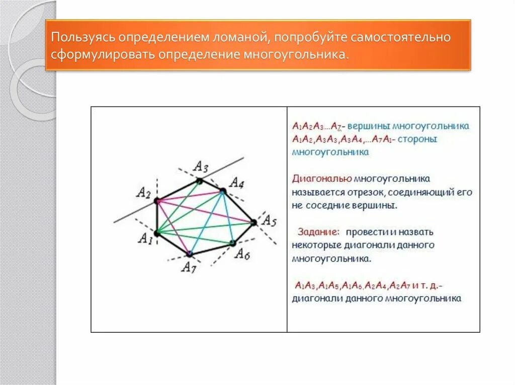 Углы вершины стороны многоугольника. Определение многоугольника. Сформулируйте определение многоугольника. Ломаная многоугольник определение. Отрезок соединяющий вершины многоугольника.