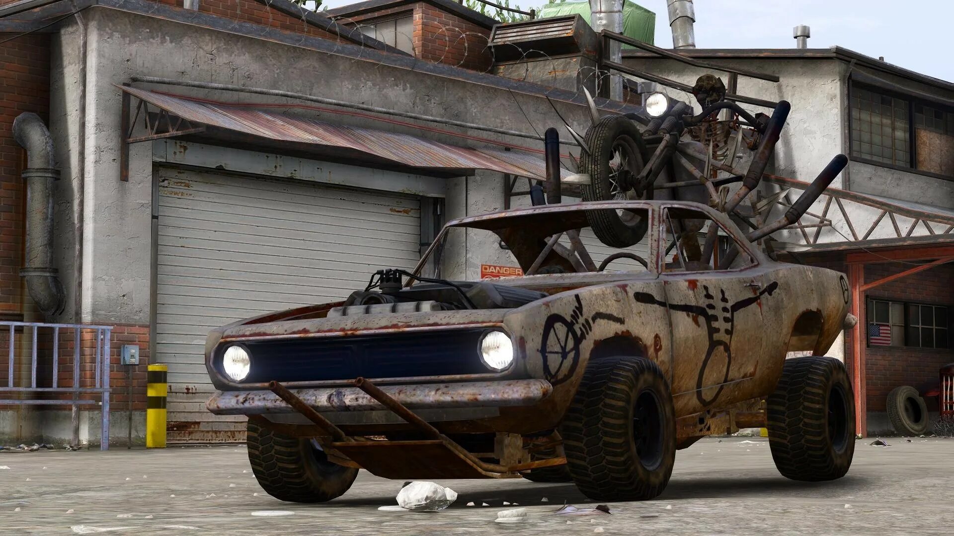 Машина зомби апокалипсиса игра. Машина из Мэд Макса в ГТА 5. GTA 5 Mad Max. Plymouth Barracuda Мэд Макс. Машины для дерби в ГТА 5.