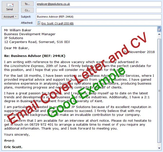 Mail cv. Email in cv. a covering email with your cv. send cv. covering email.