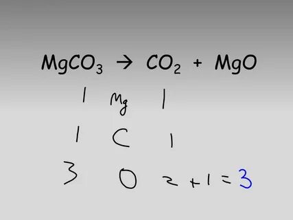 Mg mgo mgco3