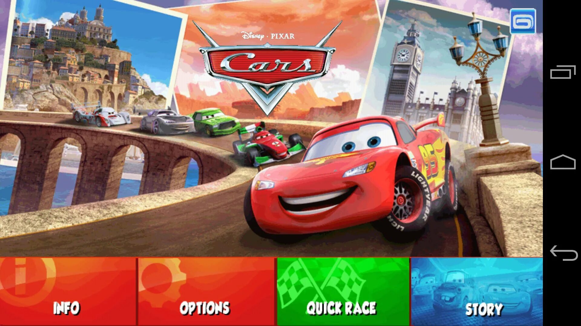 Тачки 1 на андроид. Молния маквин тачки 3 игры. Gameloft игра тачки. Молния маккуин игра. Игра тачки маккуин.