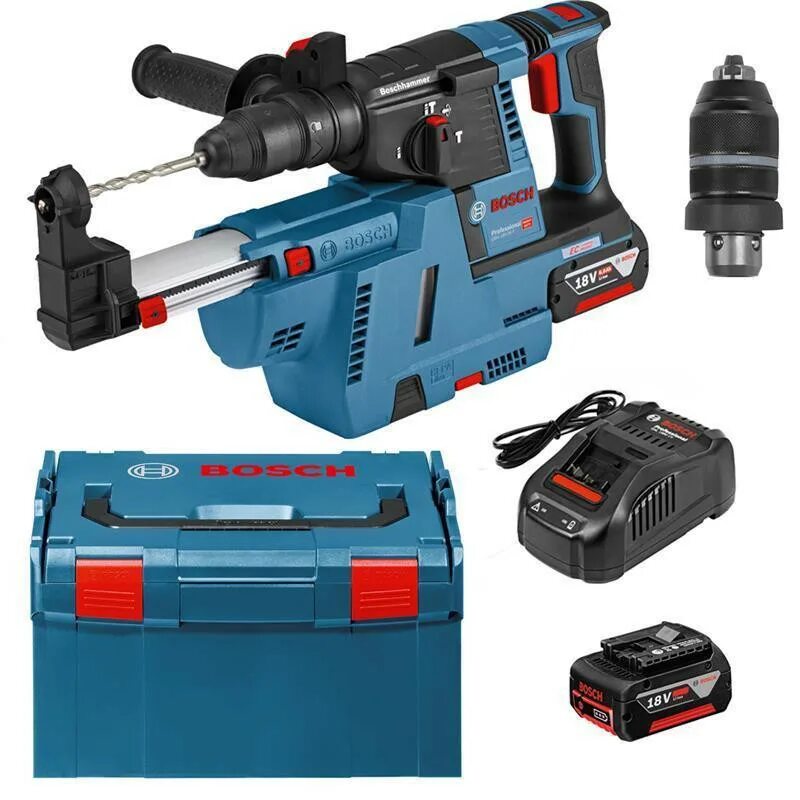 Перфоратор бош с пылесборником. Bosch gbh 18v-26 f. bosch gbh 18v-26 f professional. бош gbh 18v-26. перфоратор bosch gbh 18v-26 professional.