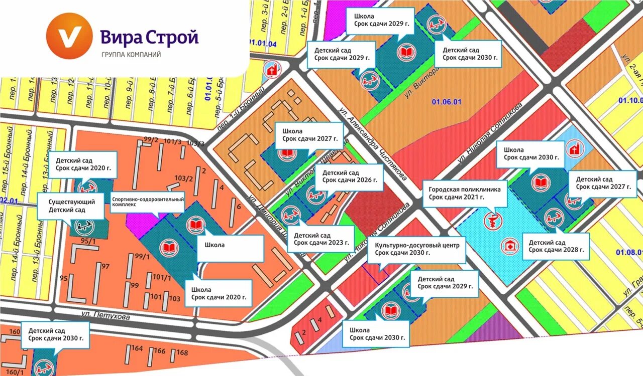Поликлиники новосибирска на карте