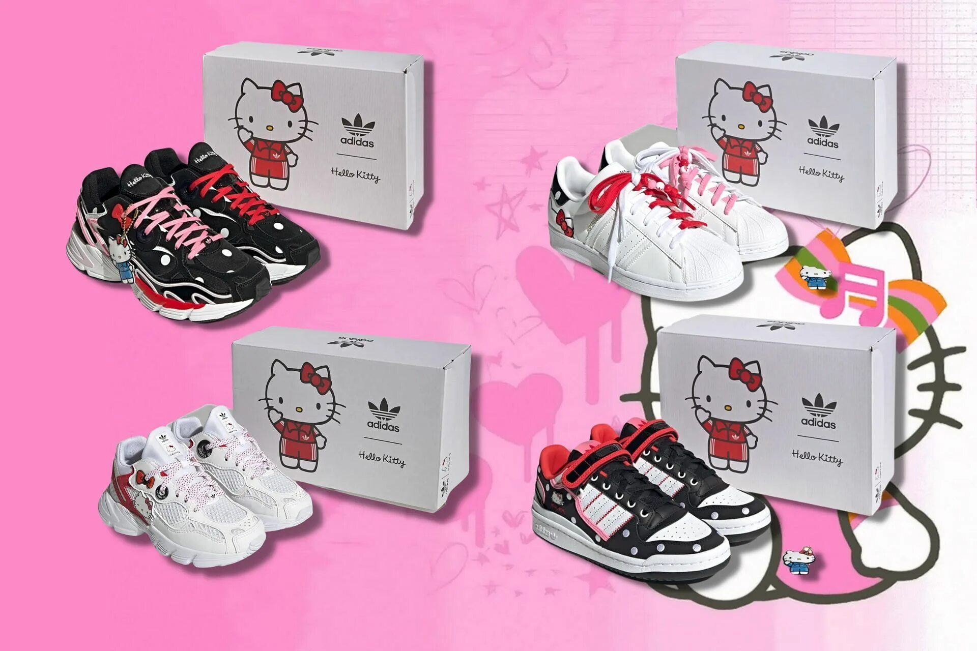 Adidas hello. Кеды адидас Хеллоу Китти. Адидас кроссовки Хелло Китти. Adidas hello Kitty кроссовки. Коллаборация адидас и Хеллоу Китти.