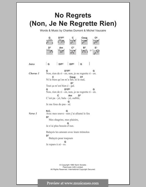 Non rien de rien Ноты. Non, je ne regrette rien Эдит Пиаф текст. Non je ne regrette rien Ноты. Non regrette rien текст