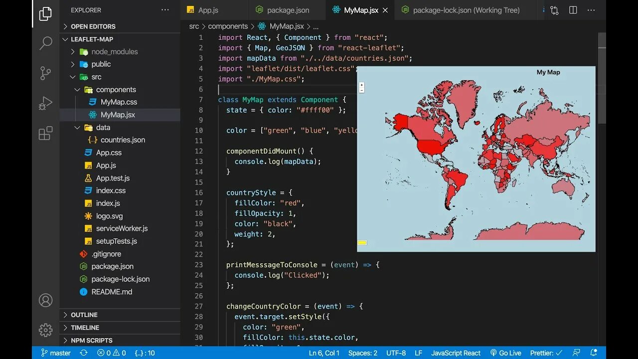 Jsx components. React leaflet. Leaflet js Map. React leaflet Map. Leaflet плагины.