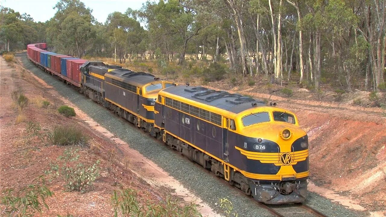 EMD 567. Австралийские поезда. Узкоколейки Австралии. Железные дороги австралии