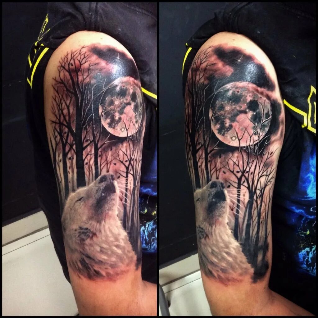 Тату волк луна значение. Тату волк воет на луну на плече. Татуировка измена волк. Тату на плече для мужчин волк и луна. Тату волка на лопатке.