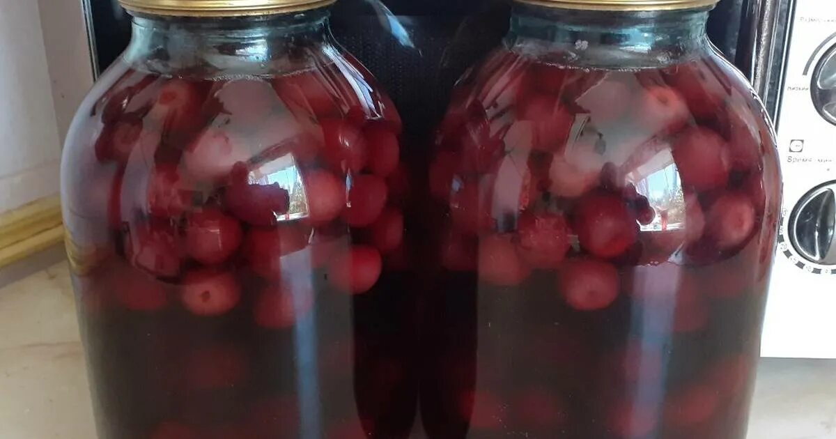 Как закрыть черешню на зиму компотом