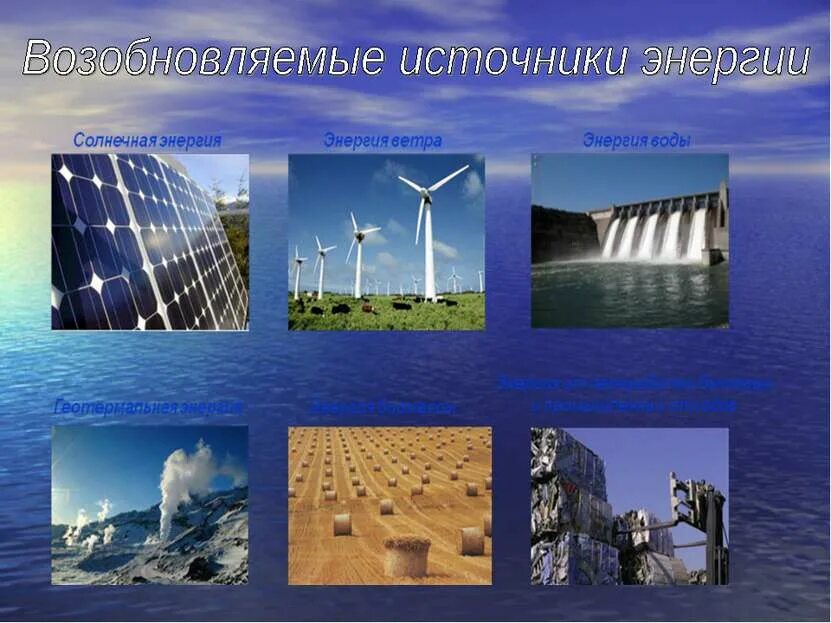 Источники энергии. Возобновляемые источники электроэнергии. Возобновляемые источники энергии примеры. Возобновляемые энергетические ресурсы.