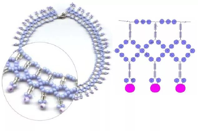 Бисероплетение схемы колье. Схемы плетения колье из бисера и бусин. Плетение из бисера бусы. Колье из бисера схемы.