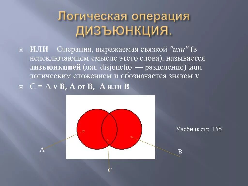 Логическая операция выраженная связкой или называется. Операция или. логическая операция выражаемая связкой или или. логическая операция выражаемая связкой не называется. операция или u.