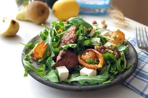 Салат с руколой и печенью рецепты