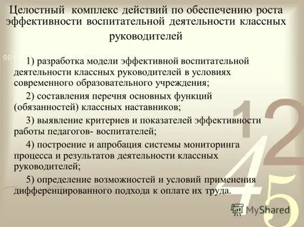 Проверка воспитательной работы классного руководителя