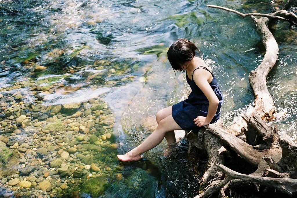 Usually in the river