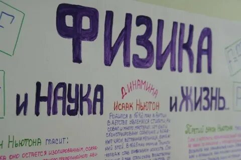 Плакат по физике
