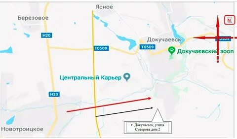 Карта докучаевска