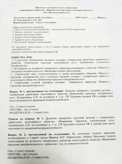Решение участника об избрании директора