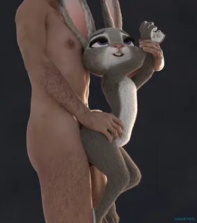 adamb/fluffy, judy hopps, disney, zootopia, 3d, blender, simple background,...