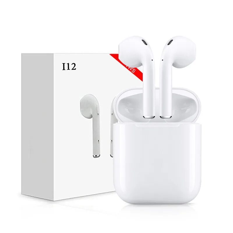 Tws 12. Наушники i12 TWS. Беспроводные наушники (Bluetooth) TWS i12. Наушники AIRPODS TWS i12. Гарнитура беспроводная Bluetooth i12 TWS.