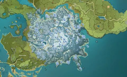 Карта рыбалки геншин 