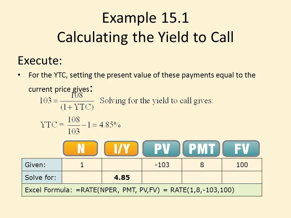 Формула Yield to Call. Calculate(1,1)(1) js. Yield to Call, YTC. Nice calculation 1ph731. First calculating