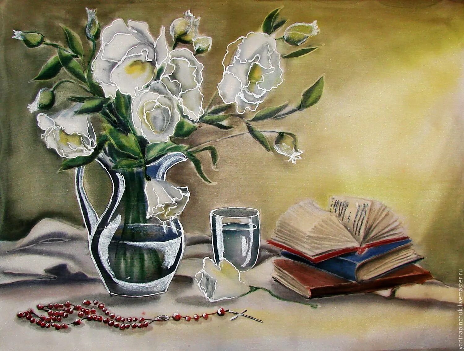 Картины книг и цветов
