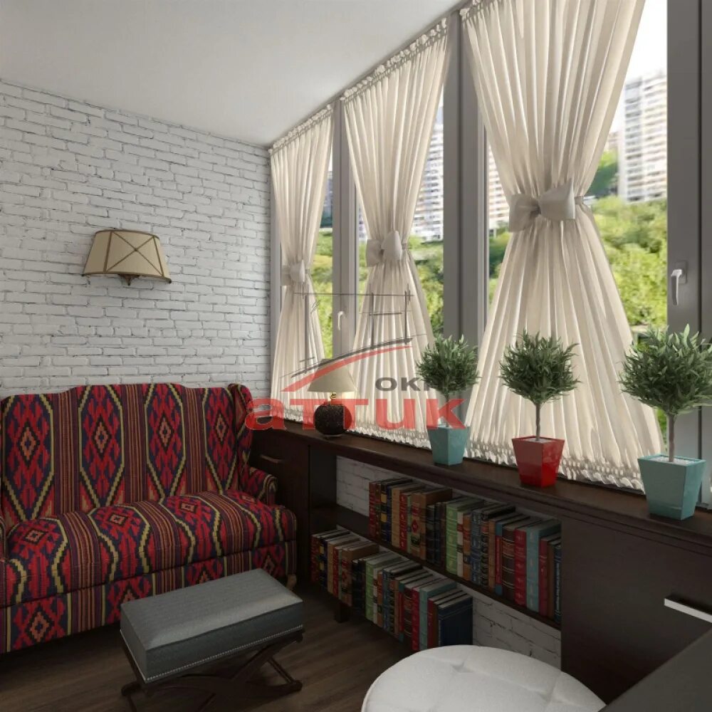 Десяток идей для вашего балкона Home stairs design, Balcony curtains, Decor