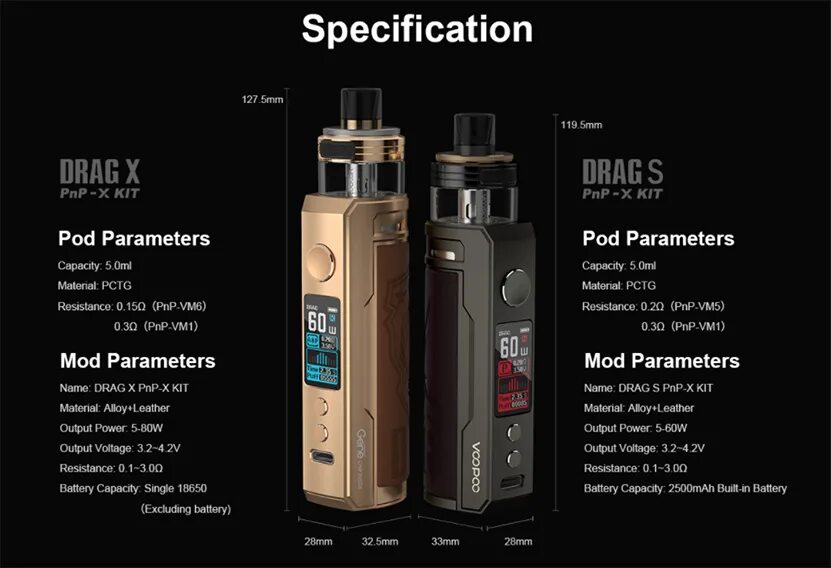 VOOPOO Drag s PNP X pod 2500 Mah Kit Eagle Black. VOOPOO Drag s PNP X pod 2500mah Kit. VOOPOO Drag s PNP-X Kit. Drag s PNP X pod 2500mah.