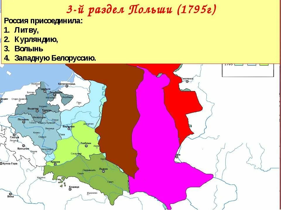 Разделы польши карта. Третий раздел польши 1795. третий раздел польши карта. 2,3, раздел польши екатерины 2.