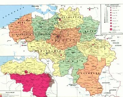 Бельгия границы на карте