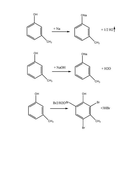 Be naoh h2o. Орто крезол HCL реакция. Орто крезол с бромом. Орто крезол и бромная вода. МЕТА крезол с бромной водой.