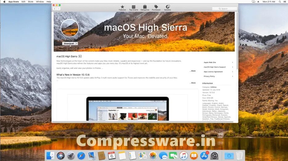 Как установить high sierra. Mac os Sierra 10.13. ОС Macos High Sierra 10.13.6. Mac os x High Sierra. High Sierra Дата выхода.