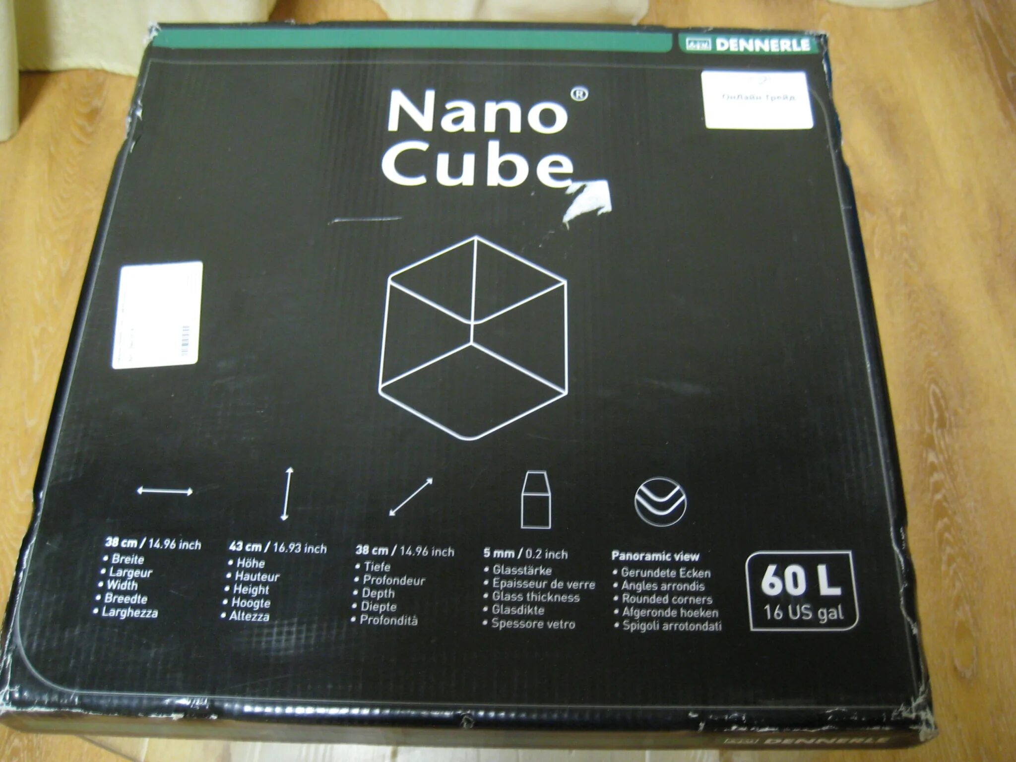 Dennerle Nano Cube 60. Аквариум Dennerle NANOCUBE на 60 литров, 38х38х43см. IW-60 на 60 литров. Нанокуб аквариум.