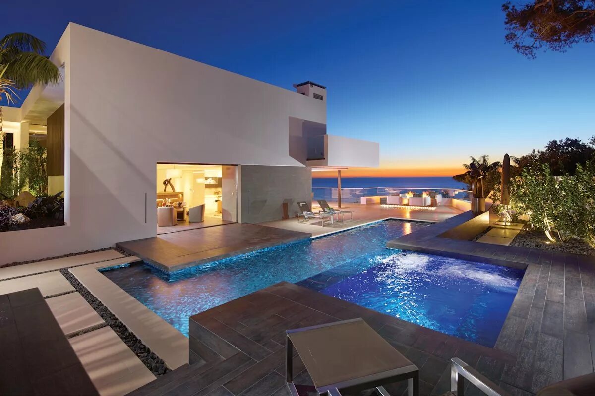 Near the swimming pool