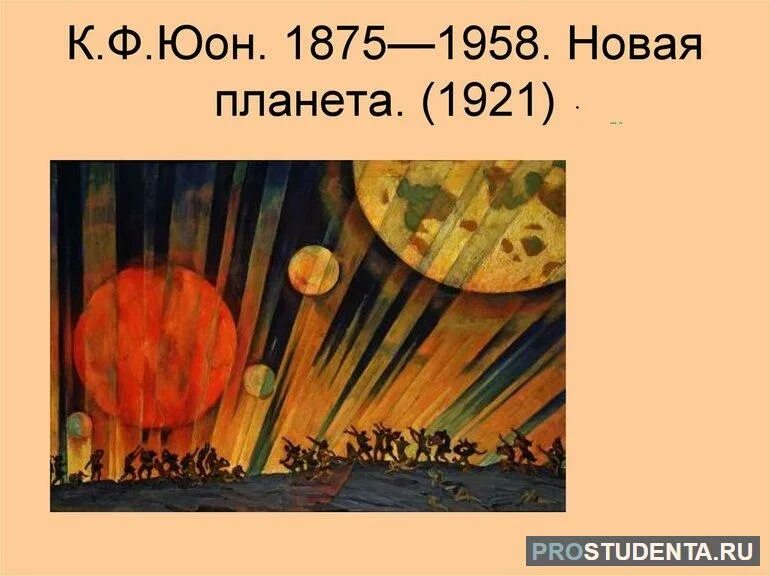 Сочинение по картине К. Юона "Новая планета" - презентация онлайн