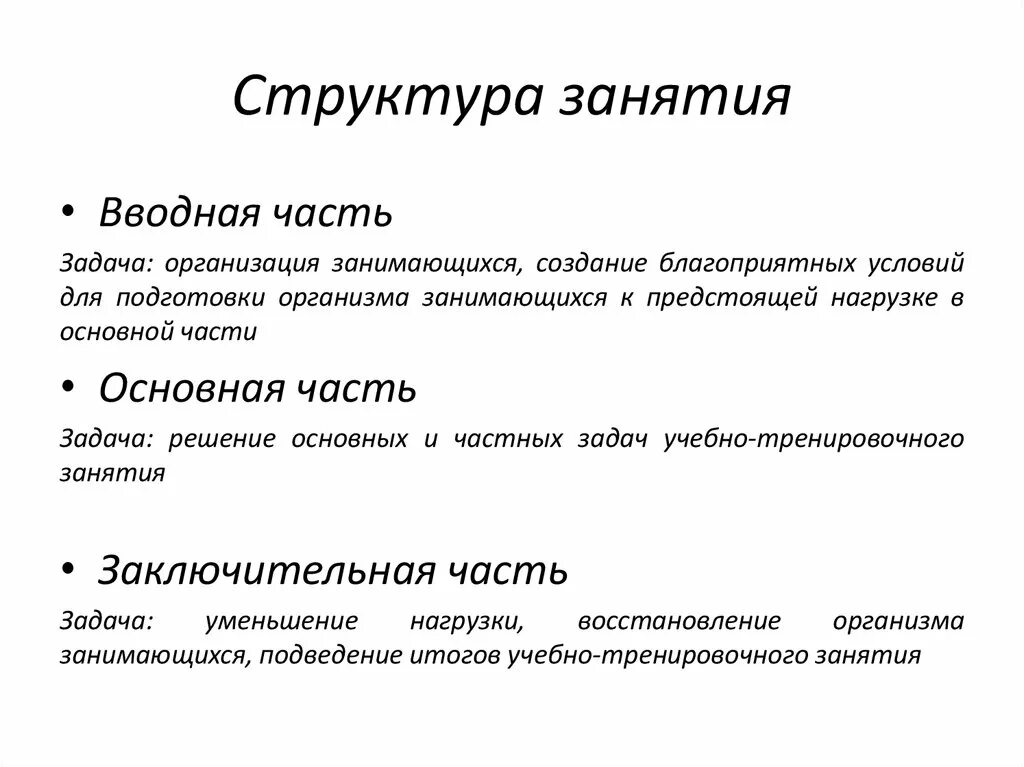 Структура вводного урока. Структура вводного урока