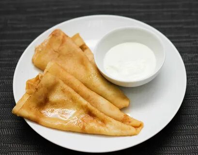Блины на сметане с молоком