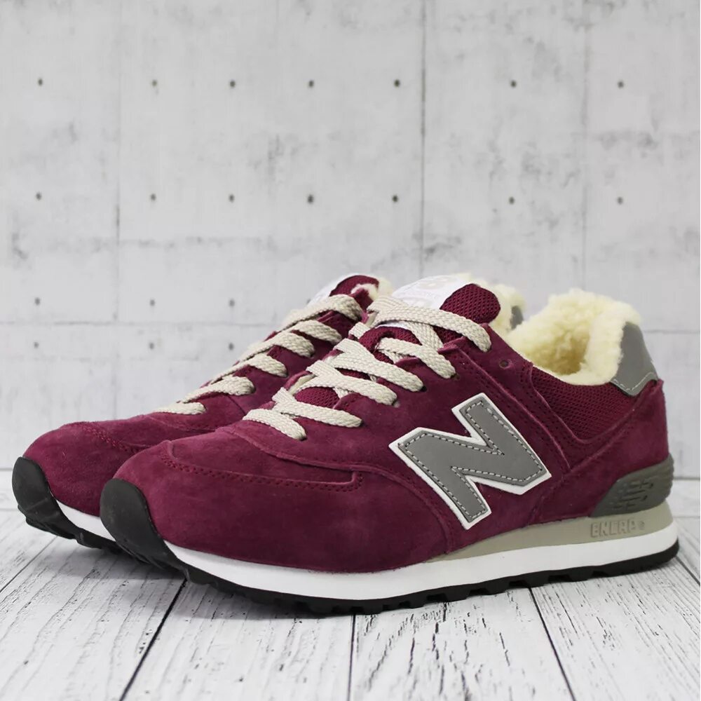 New balance бордовые. Зимние кроссовки New Balance 574. Нью беланс кроссовки бордовые 574. Нью бэланс 574 женские красные. New Balance 574 вишневые.