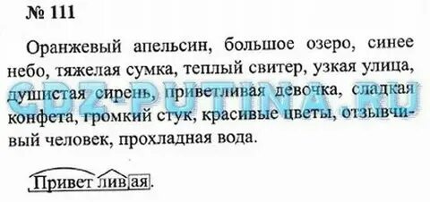 Язык 4 класс страница 63 номер 105
