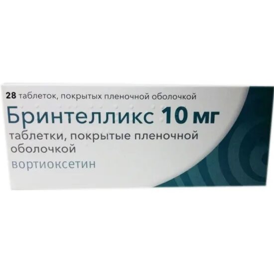 Вортиоксетин отзывы. Бринтелликс таб.п.п.о.10мг №28. Бринтелликс таблетки 10мг 28шт. Бринтелликс 10 мг 28. Бринтелликс таб. П/О плен. 10мг №28.