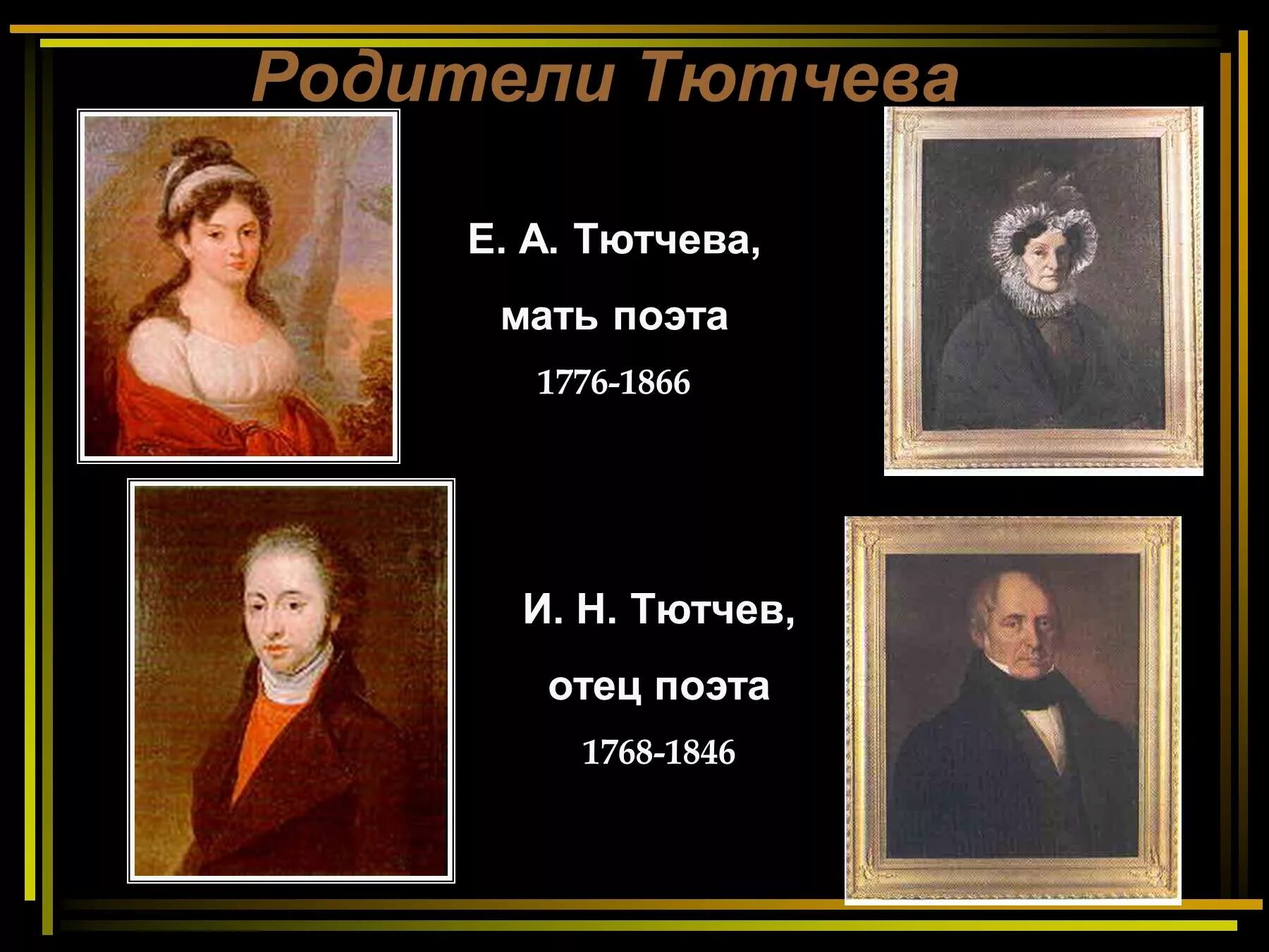 Проект тютчев. Фёдор Иванович Тютчев. Отец Тютчева. Родители Тютчева. Фёдор Иванович Тютчев презентация.