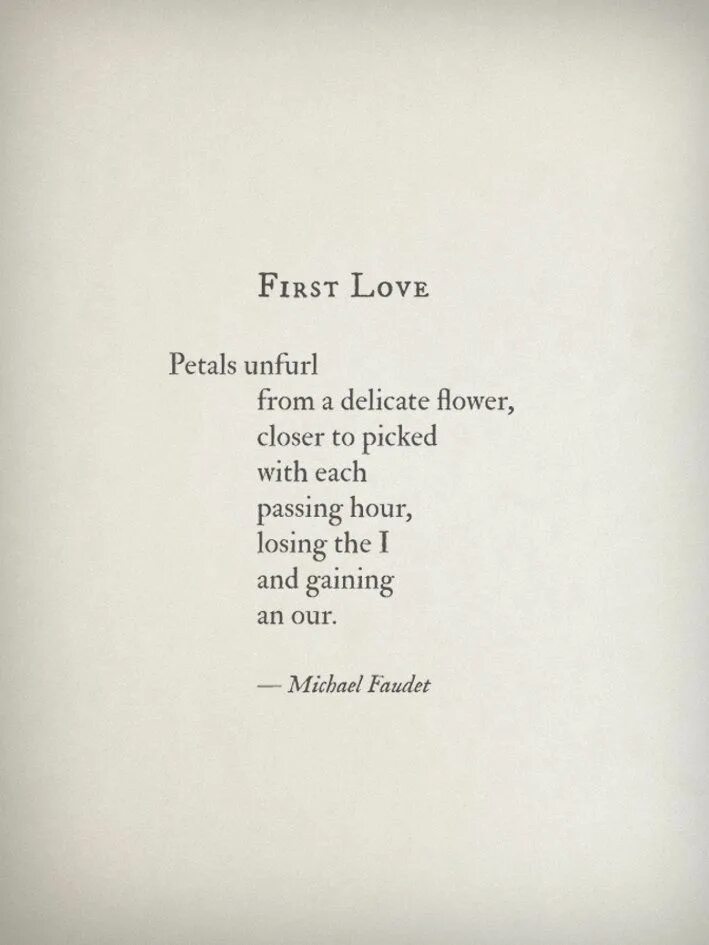 Стихотворение Lost Love Michael Faudet на русском. Yours to keep перевод